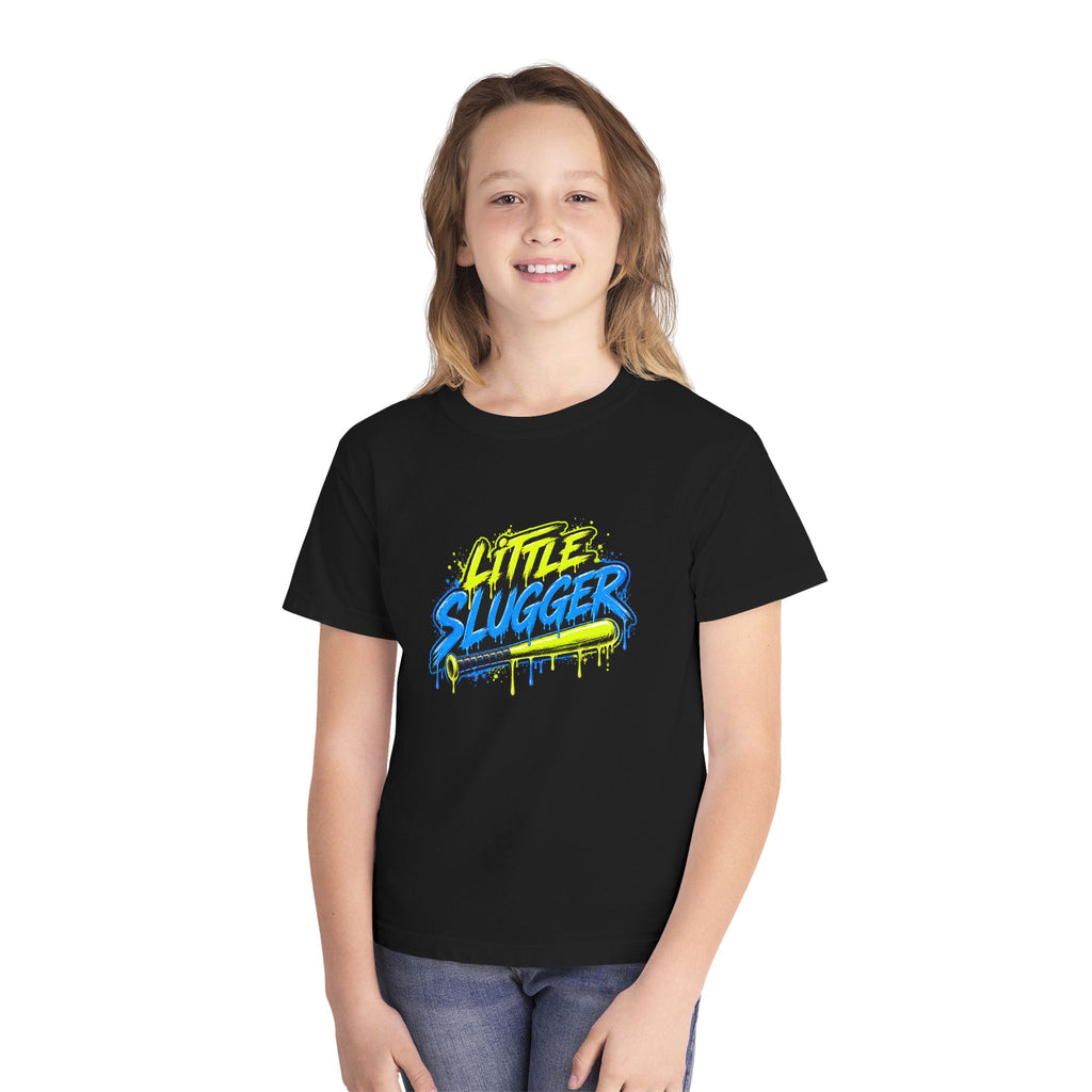 Little Slugger Baseball Youth Tee (blue)