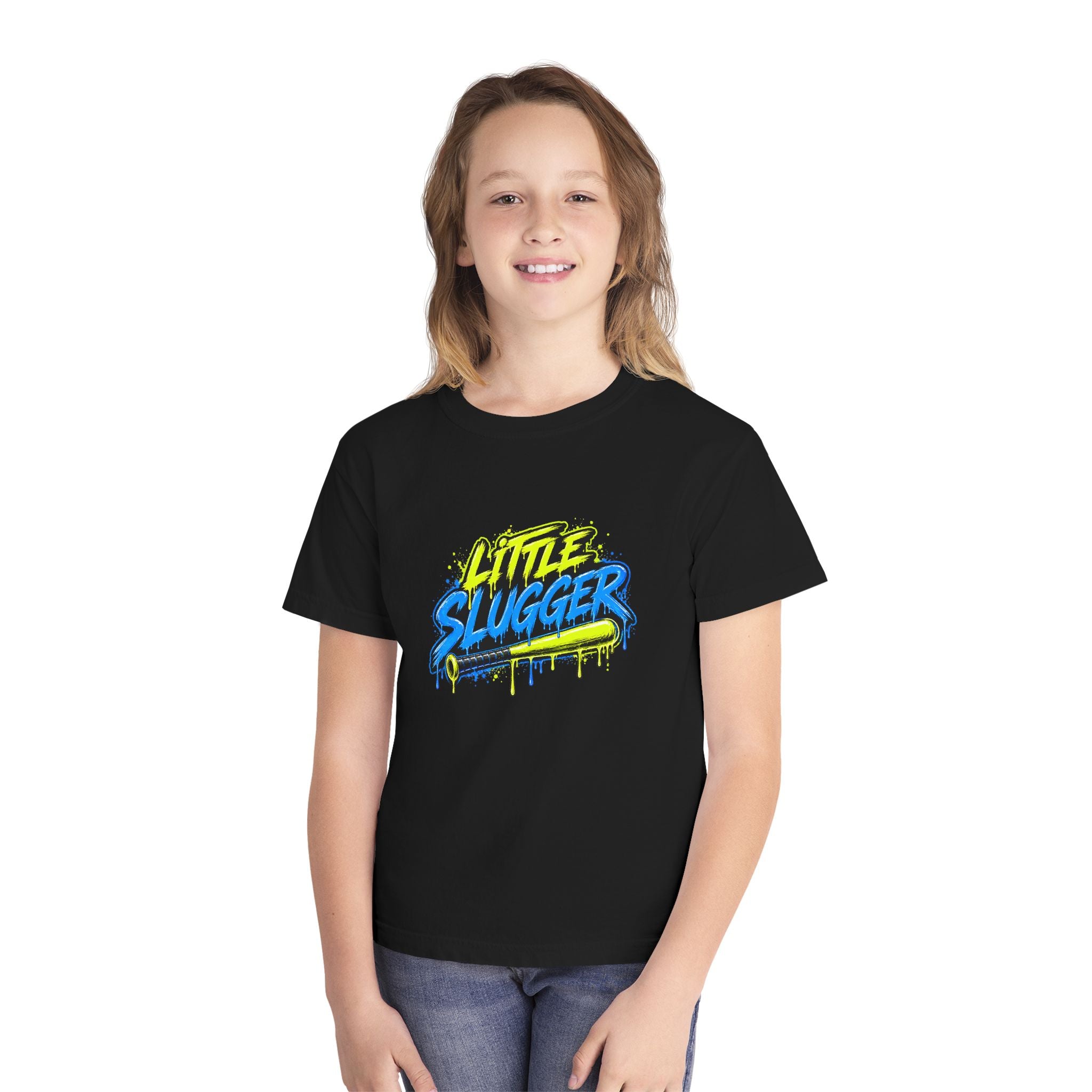 Little Slugger Baseball Youth Tee (blue)