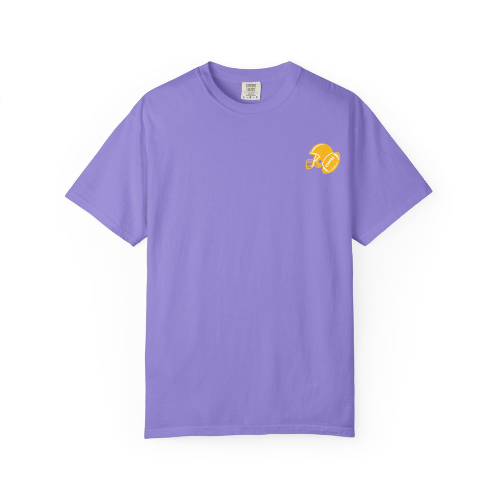 Football Mom Era Adult Tee (purple)