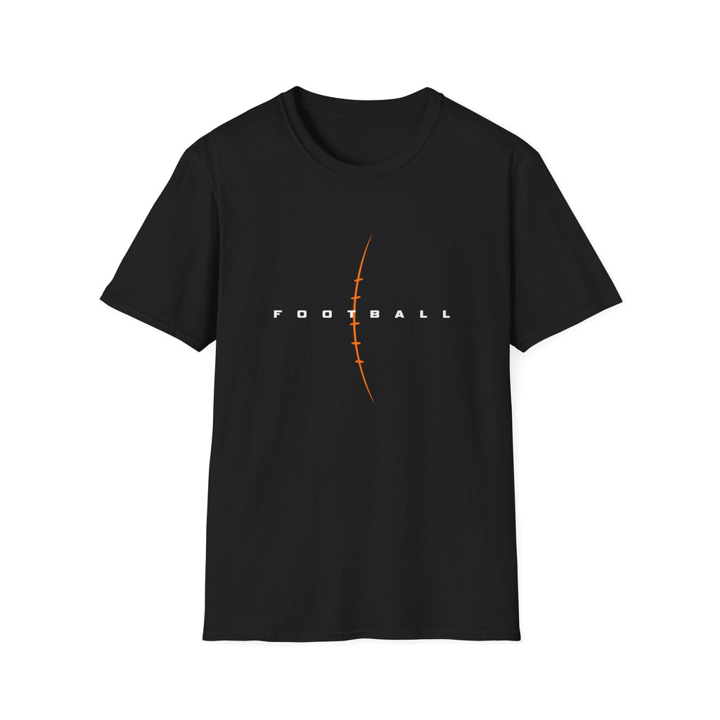 Football Laces Adult Tee (orange)