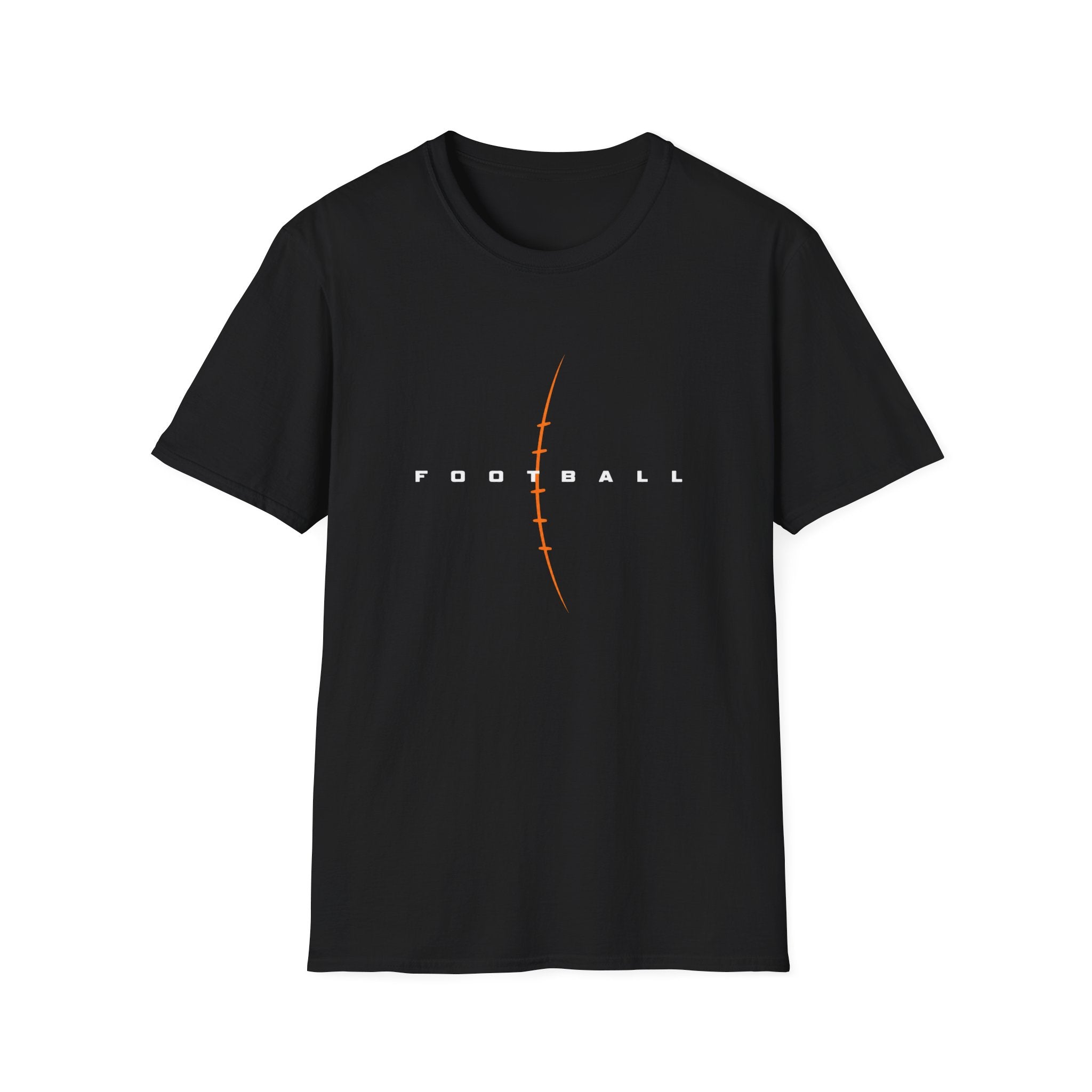 Football Laces Adult Tee (orange)