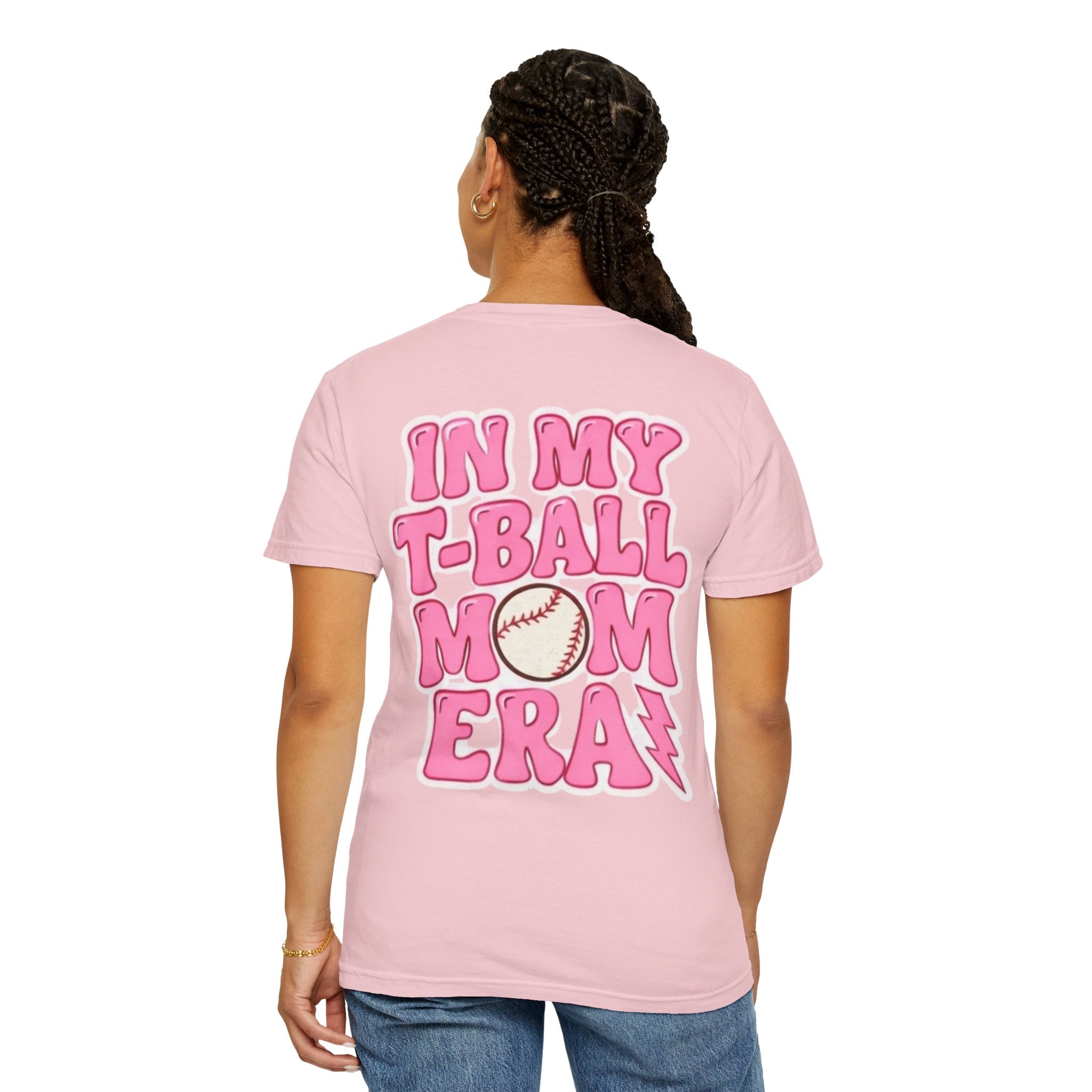 T-Ball Mom Era Pink Graphic Tee