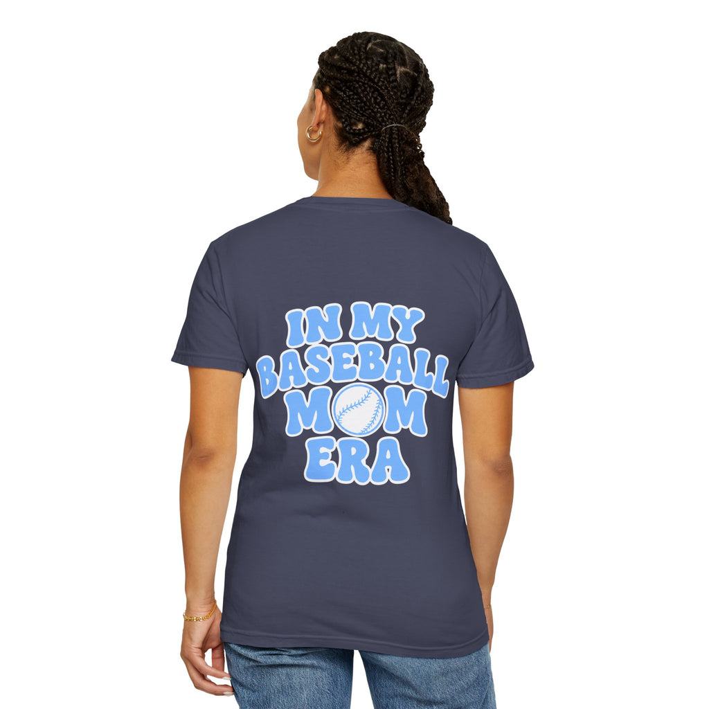Baseball Mom Era Adult Tee (blue)