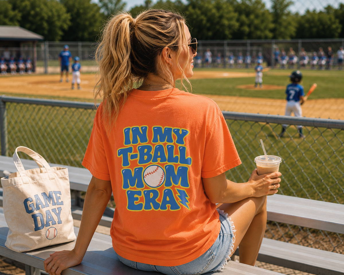 In My T‑Ball Mom Era Tee - Melon