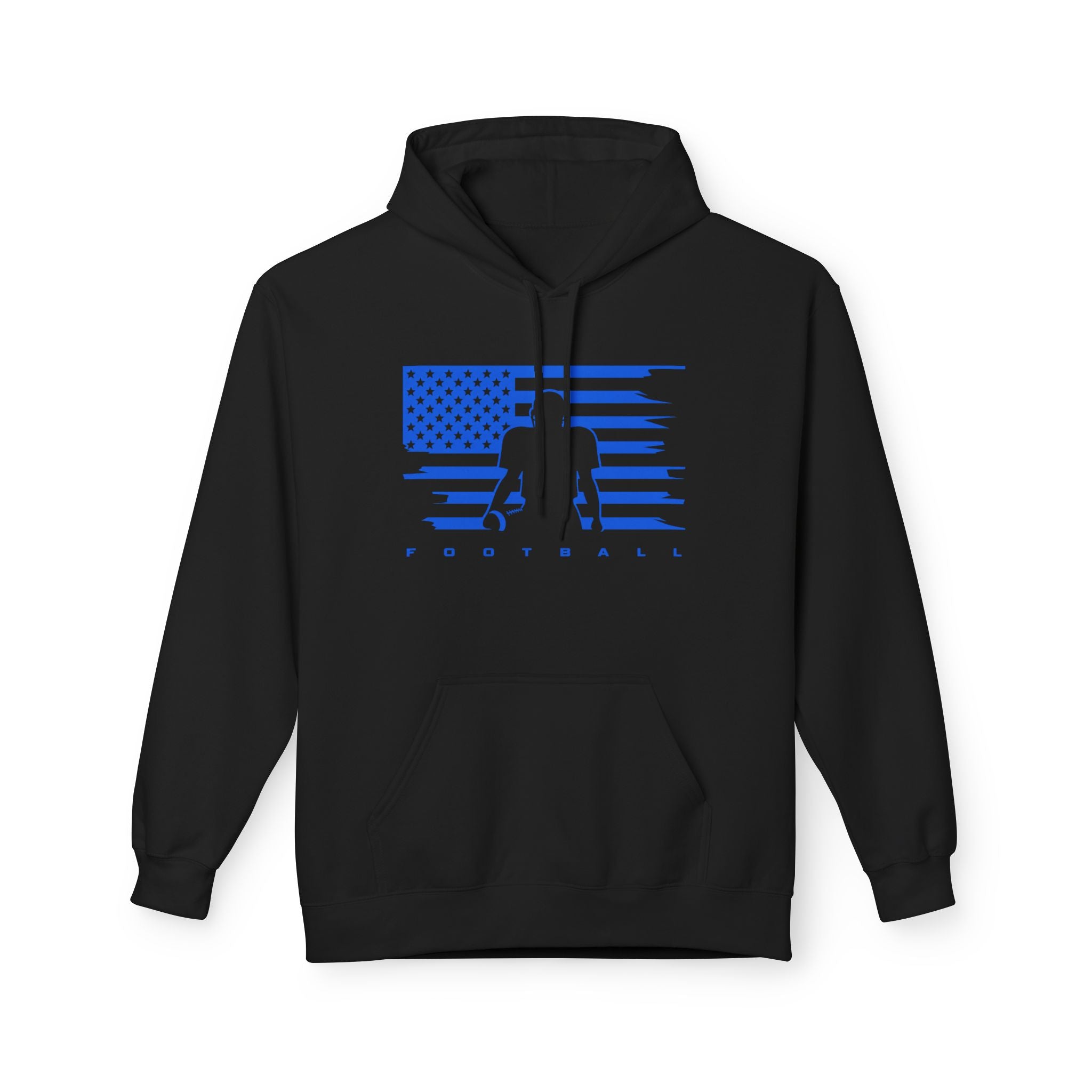 American Football Adult Hoodie (blue)