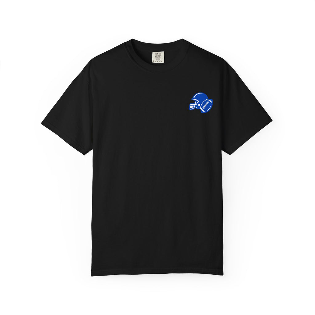 Football Mom Era Adult Tee (blue)