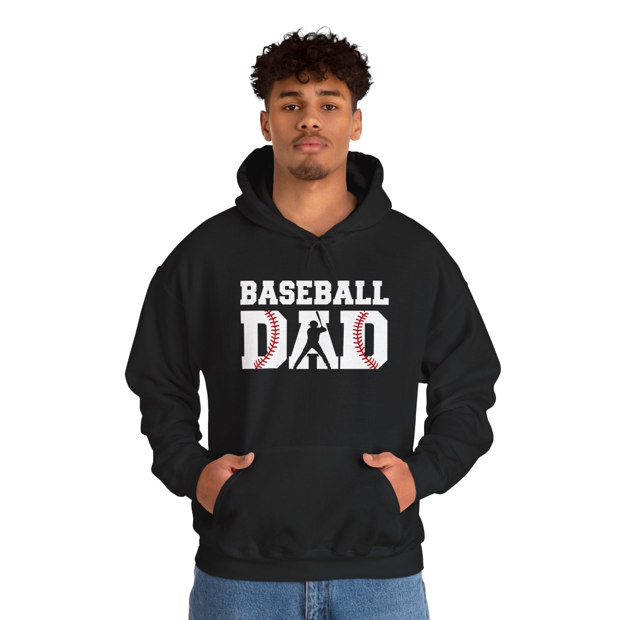 Baseball Dad Adult Hoodie
