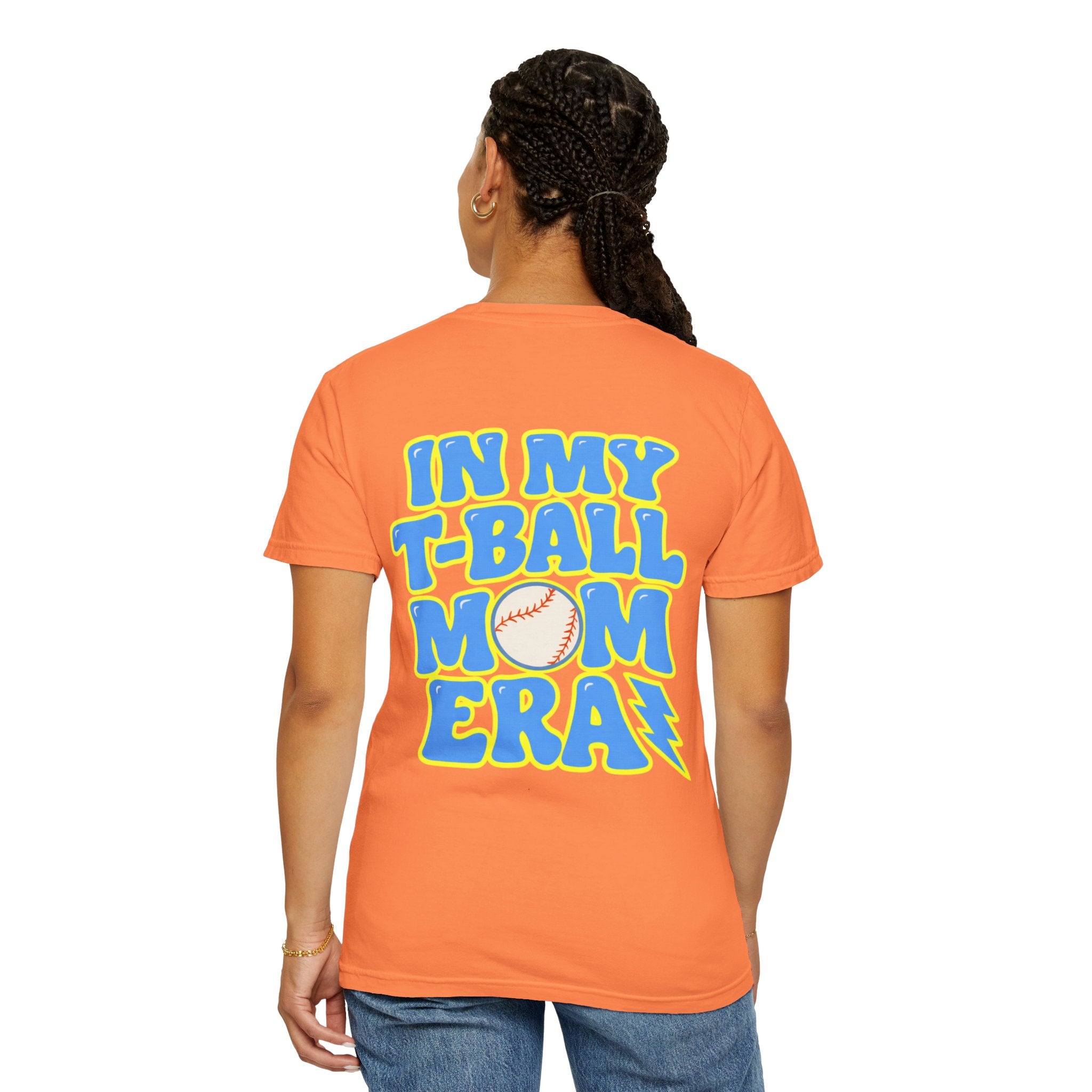 T‑Ball Mom Era Adult Tee (orange)