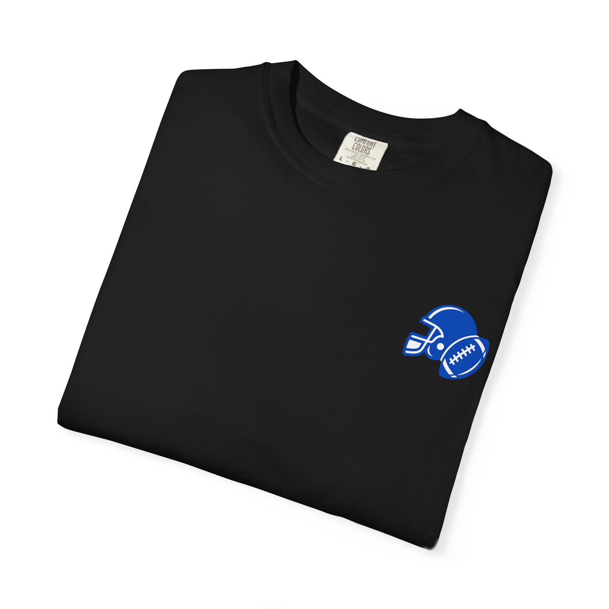 Football Mom Era Adult Tee (blue)