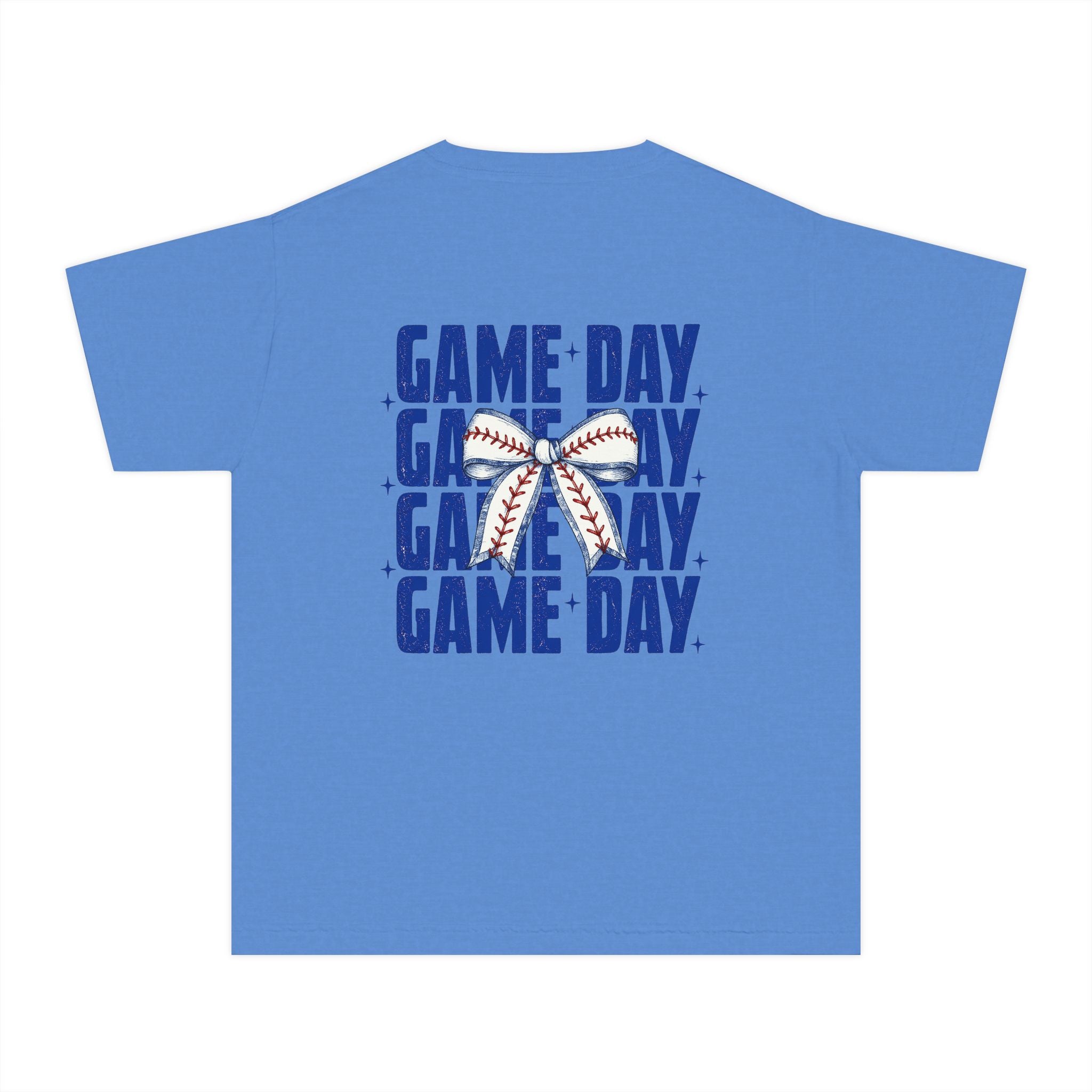 Game Day Bow Baseball Youth Tee