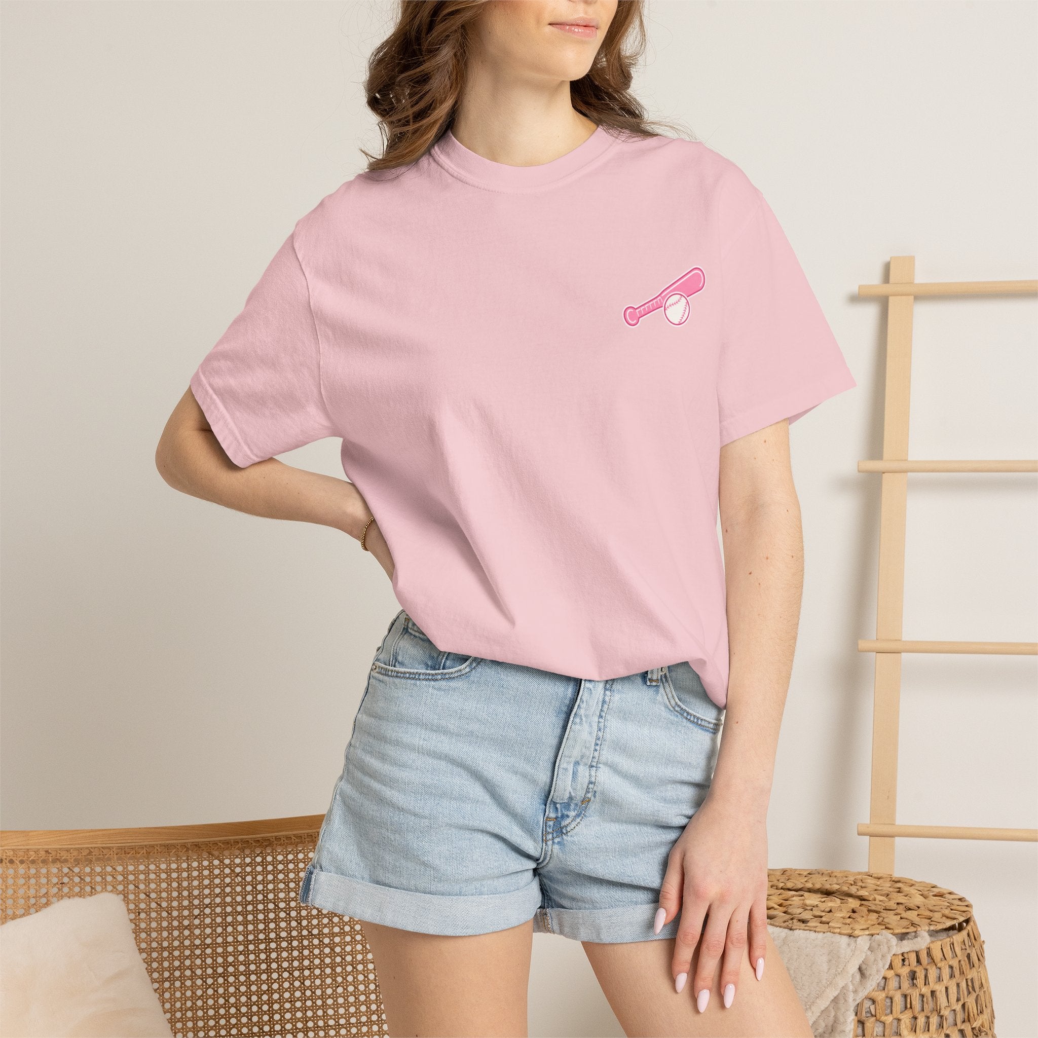 T-Ball Mom Era Pink Graphic Tee