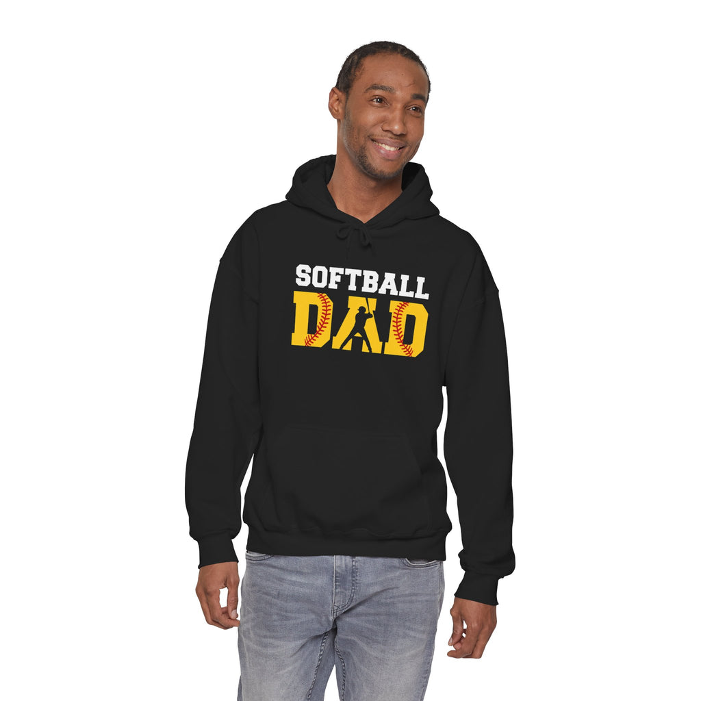 Softball Dad Adult Hoodie