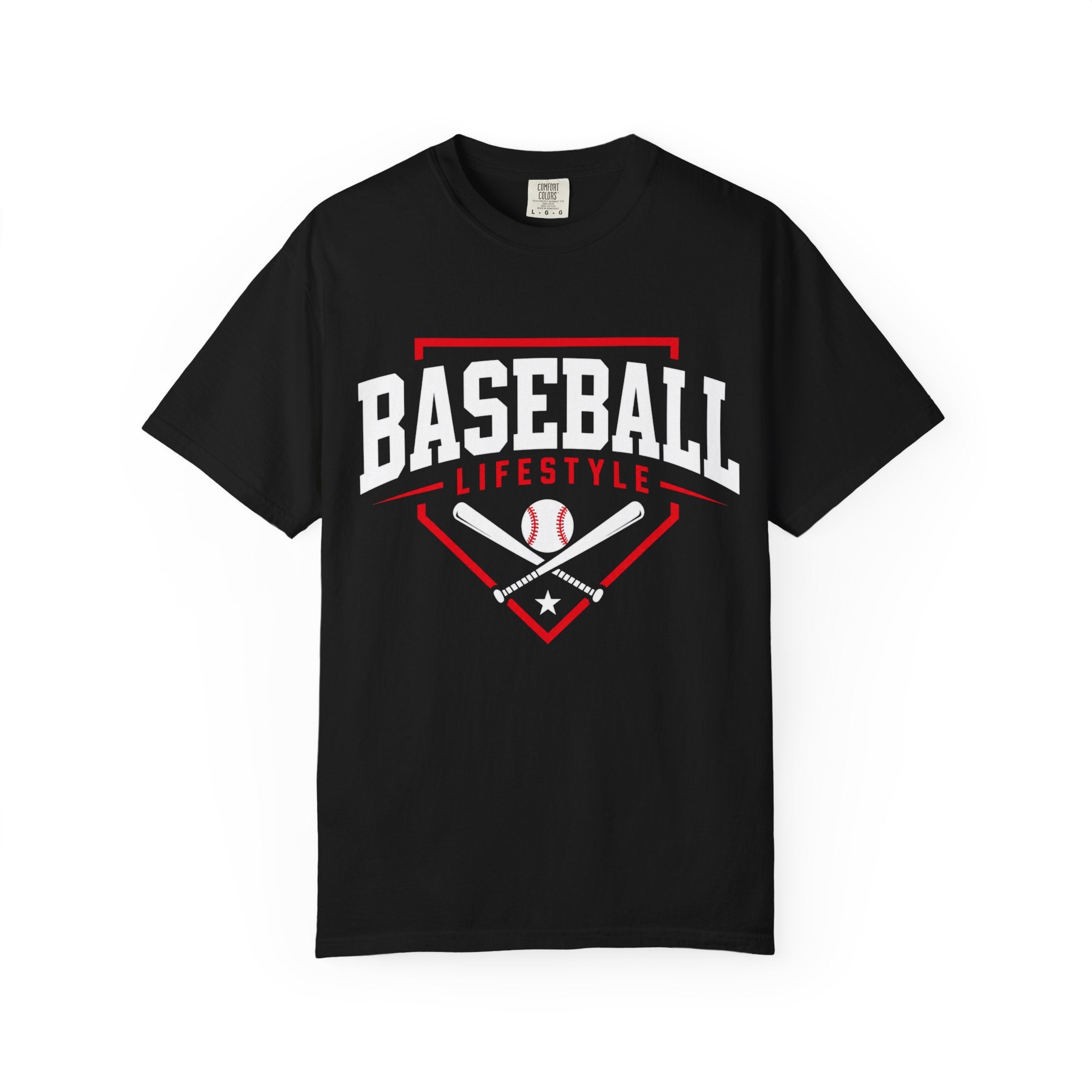 Baseball Lifestyle Tee Adult (red)