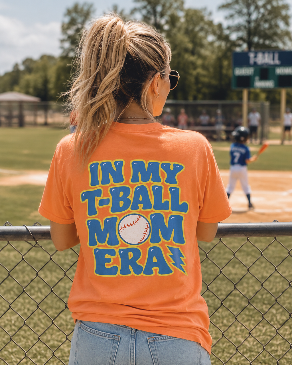 In My T‑Ball Mom Era Tee - Melon