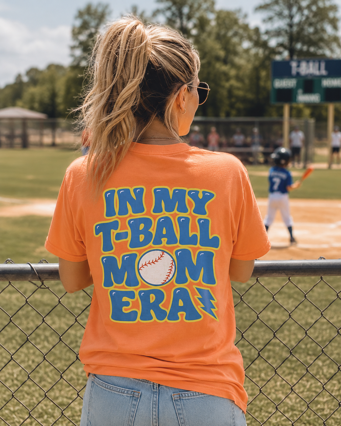 In My T‑Ball Mom Era Tee - Melon