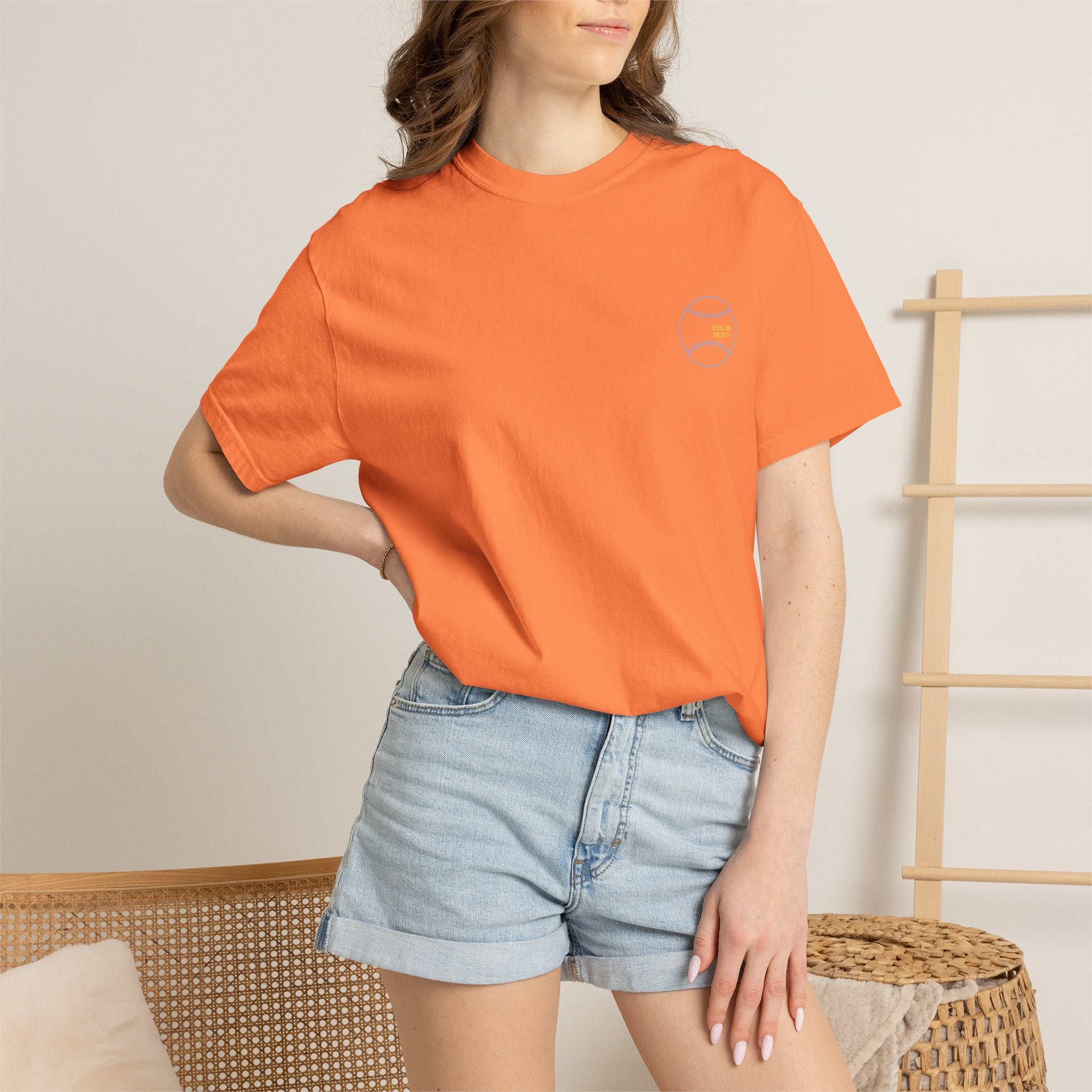 T‑Ball Mom Era Adult Tee (orange)