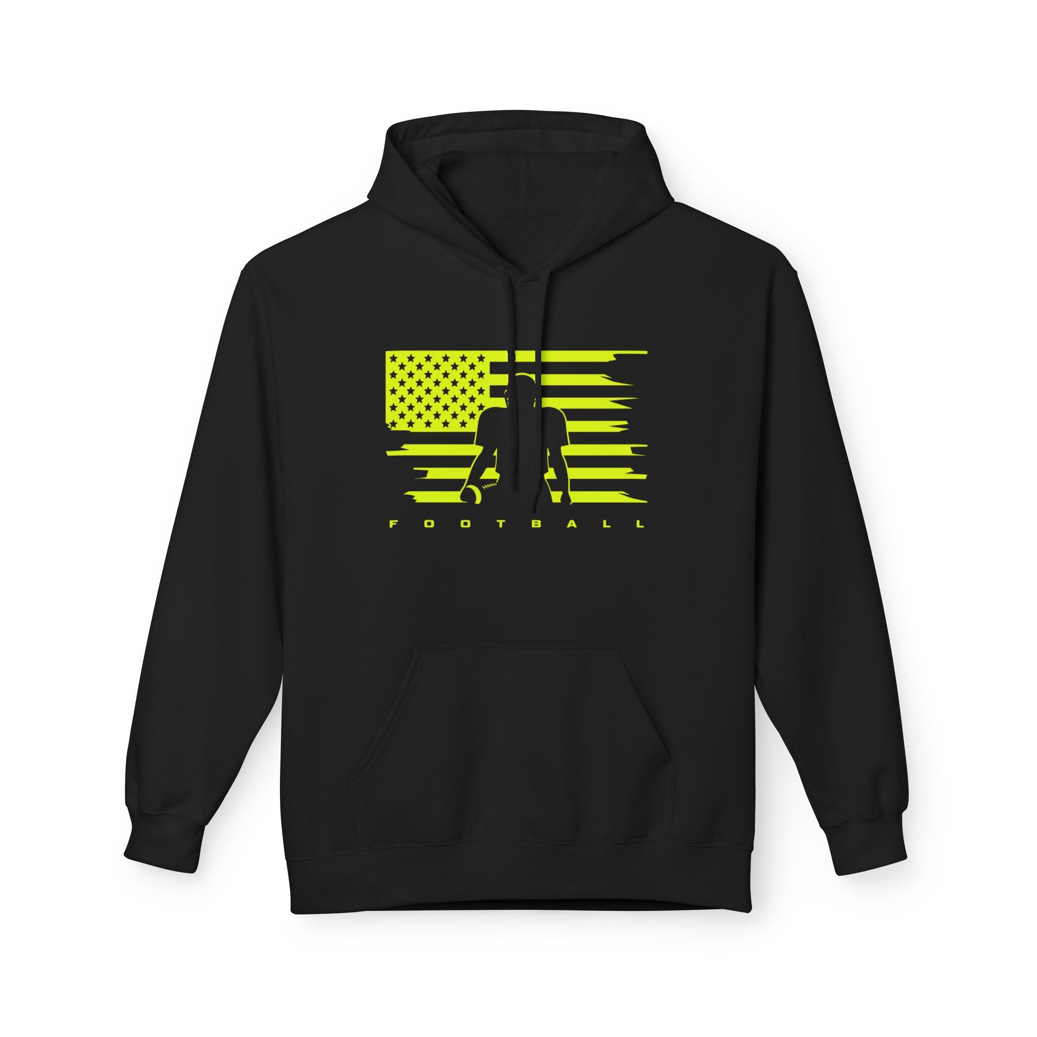 American Football Adult Hoodie (yellow)