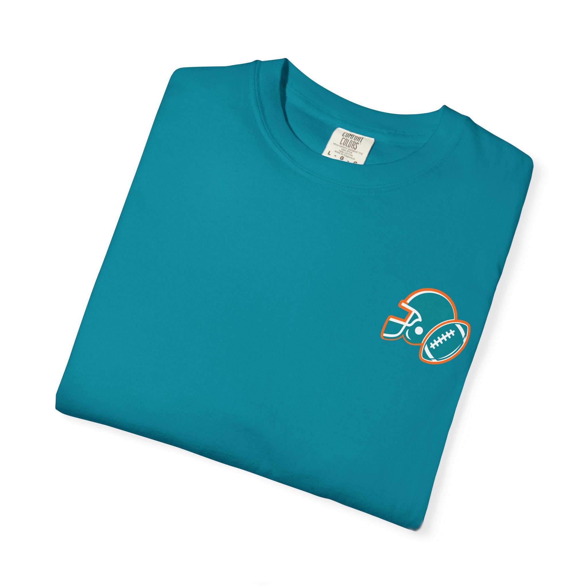 Football Mom Era Adult Tee (Teal)