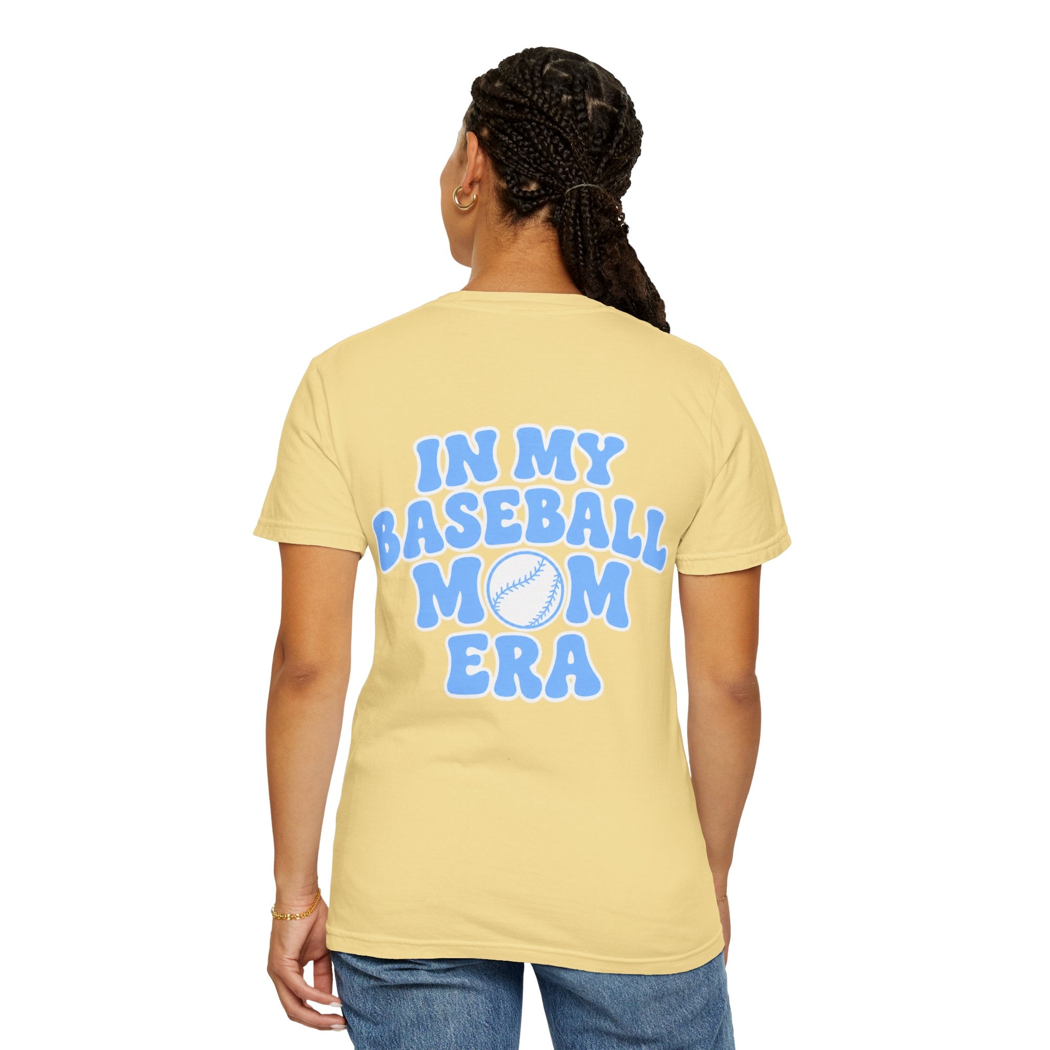 Baseball Mom Era Adult Tee (yellow)