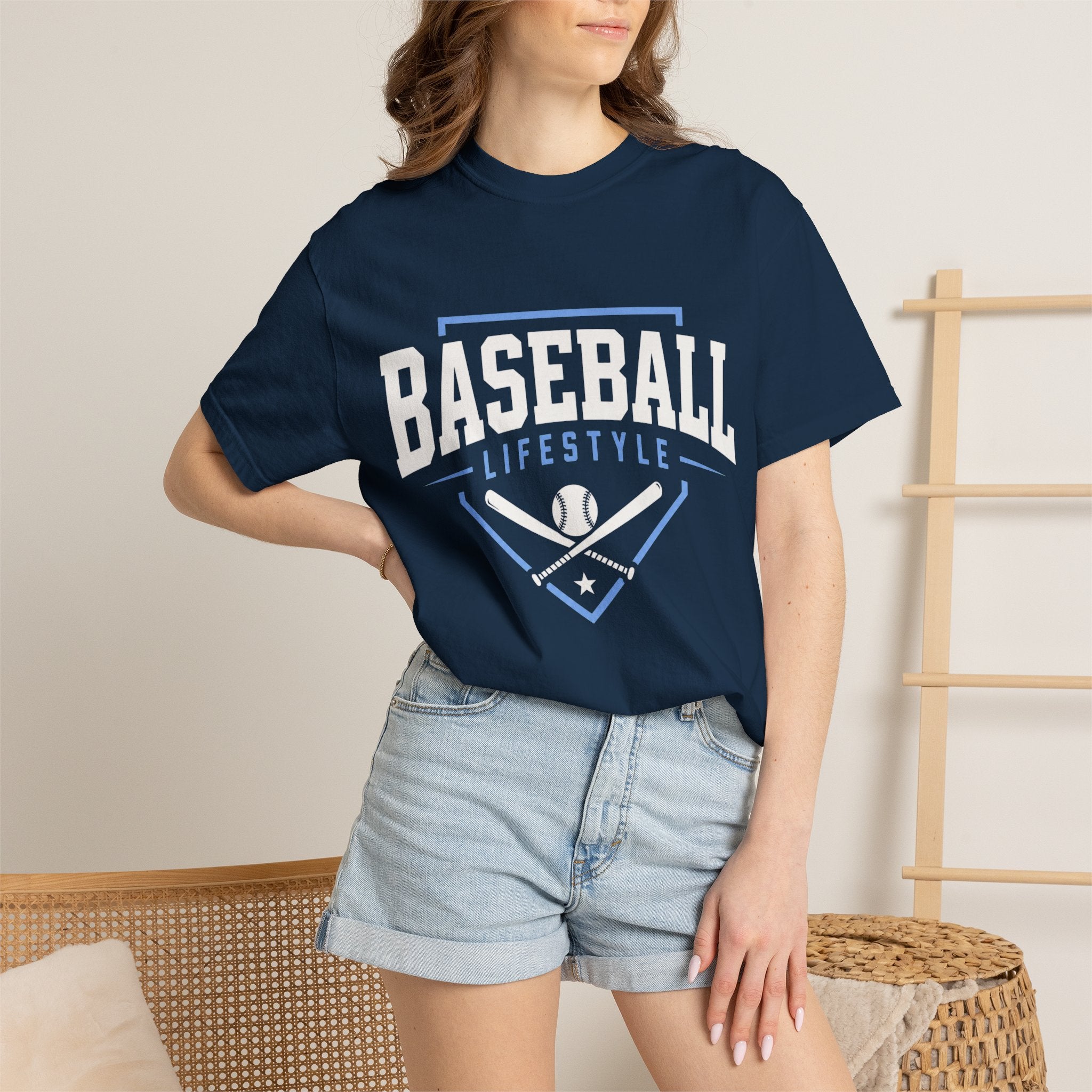 Baseball Lifestyle T-Shirt  Adult (blue)