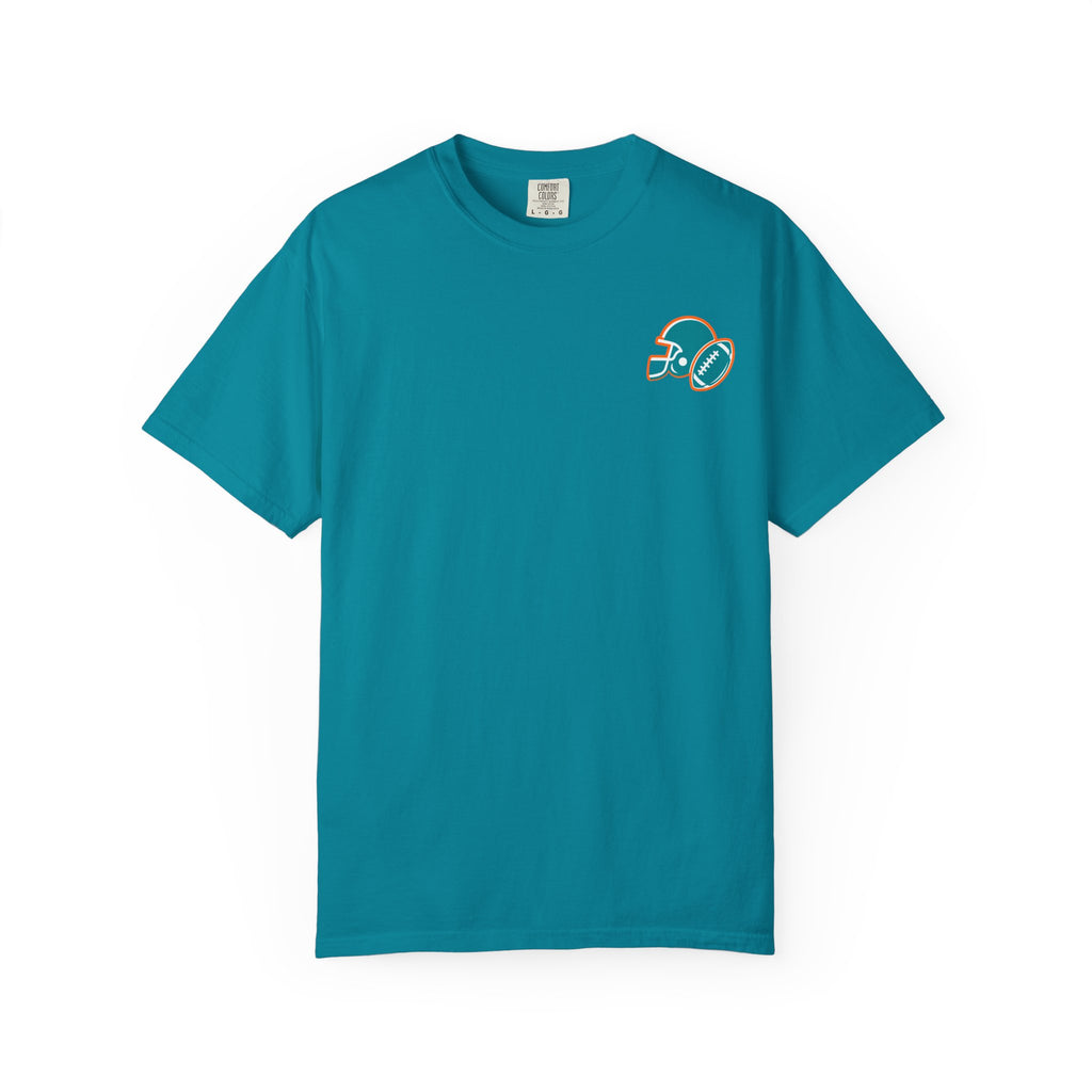 Football Mom Era Adult Tee (Teal)