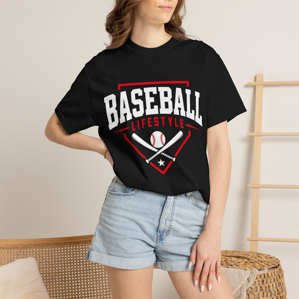 Baseball Lifestyle Tee Adult (red)
