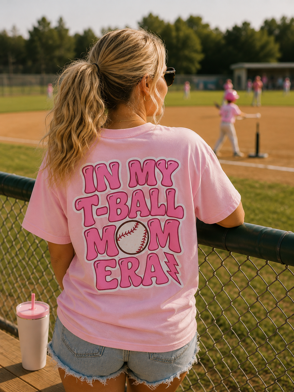 In My T-ball Mom Era Tee - Blossom