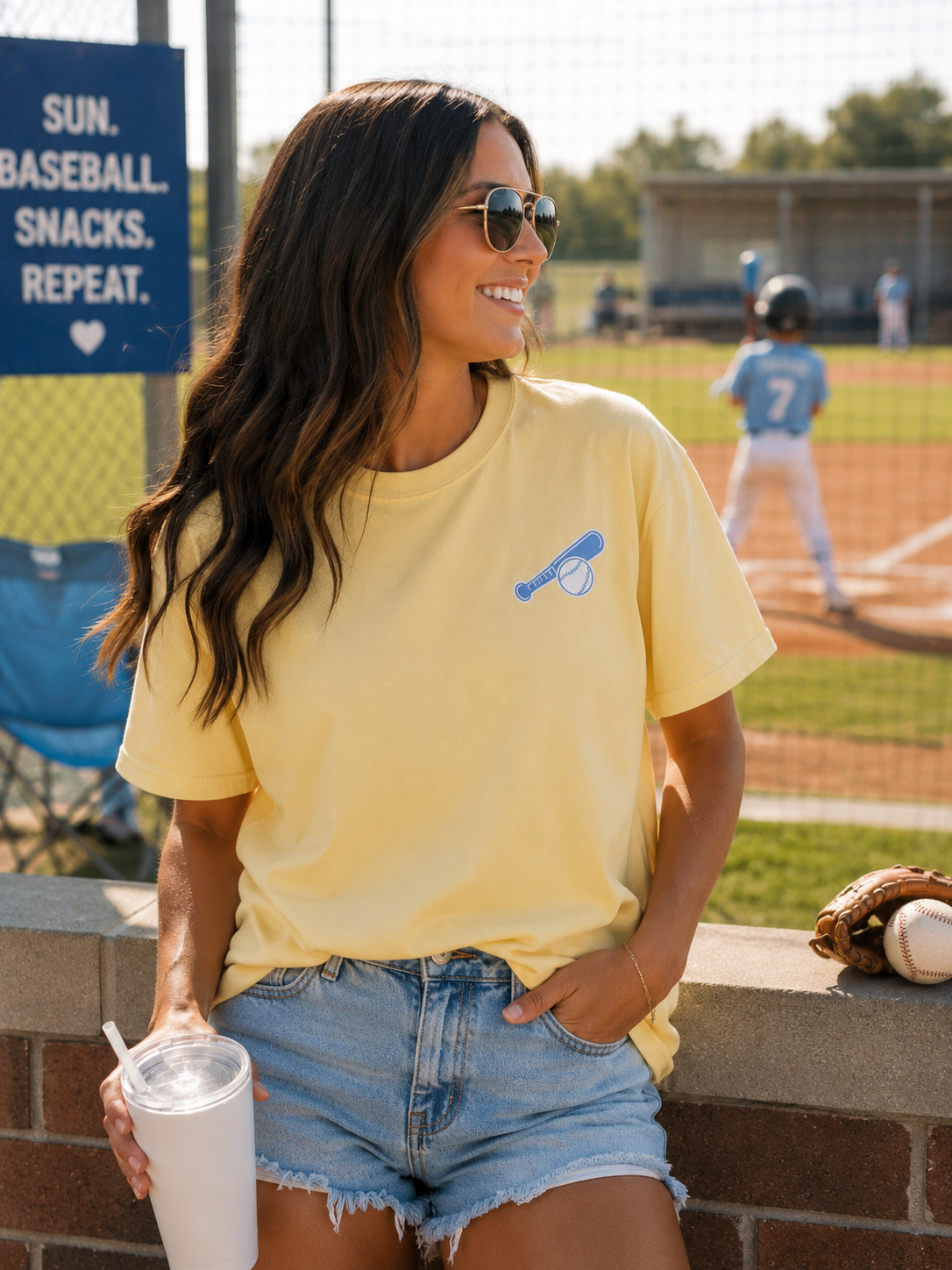 In My Baseball Mom Era Tee - Butter