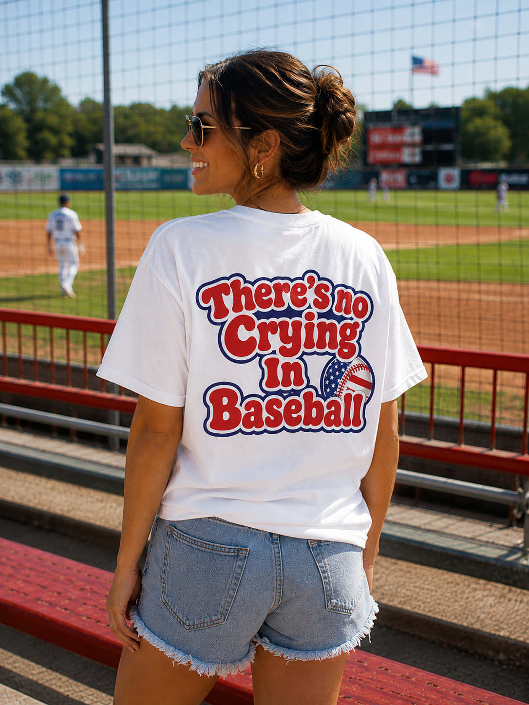 There’s No Crying In Baseball Tee
