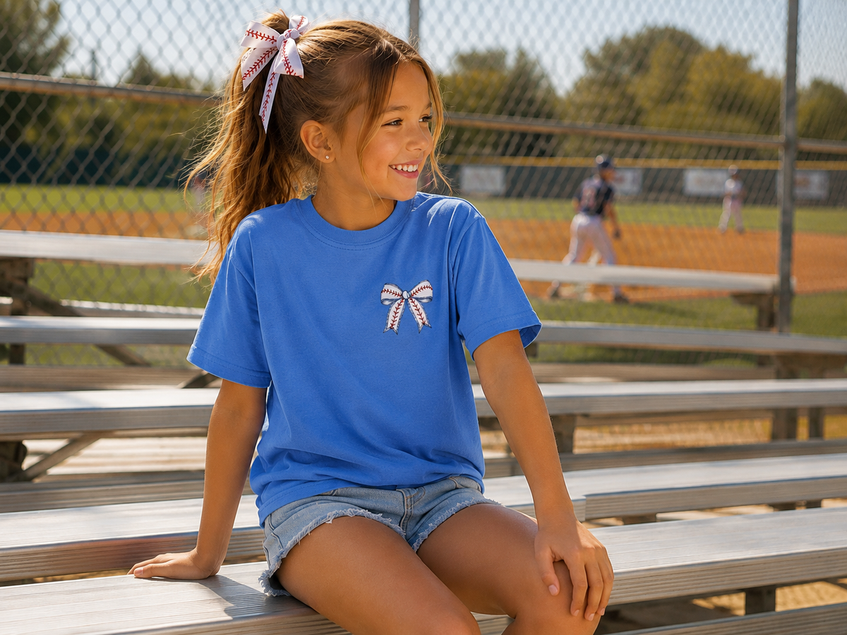 Game Day Bow Youth Tee
